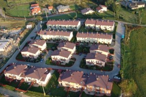 Katowice - ul.Kopaniny Lewe - Budynki jednorodzinne w zabudowie szeregowej