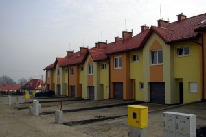 Katowice - ul. Kopaniny Lewe - osiedle domów jednorodzinnych w zabudowie szeregowej lub bliźniaczej