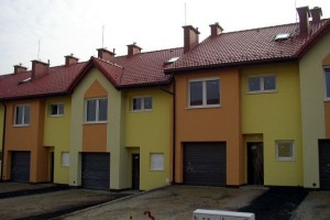 Katowice - ul. Kopaniny Lewe - osiedle domów jednorodzinnych w zabudowie szeregowej lub bliźniaczej