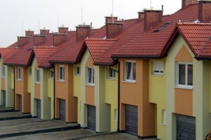 Katowice - ul. Kopaniny Lewe - osiedle domów jednorodzinnych w zabudowie szeregowej lub bliźniaczej