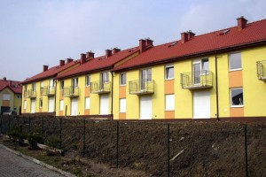 Katowice - ul. Kopaniny Lewe - osiedle domów jednorodzinnych w zabudowie szeregowej lub bliźniaczej