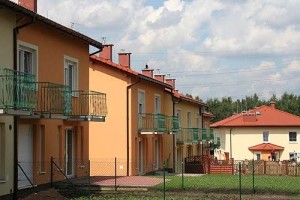 Katowice - ul. Panewnicka - osiedle domów jednorodzinnych w zabudowie szeregowej lub bliźniaczej