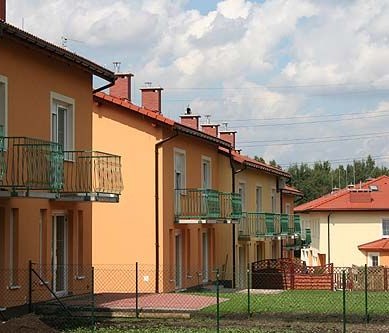 Katowice - ul. Panewnicka - osiedle domów jednorodzinnych w zabudowie szeregowej lub bliźniaczej