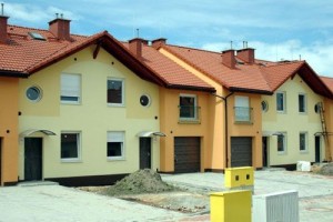 Katowice - ul. Panewnicka - osiedle domów jednorodzinnych w zabudowie szeregowej lub bliźniaczej