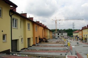 Katowice - ul. Panewnicka - osiedle domów jednorodzinnych w zabudowie szeregowej lub bliźniaczej