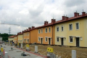 Katowice - ul. Panewnicka - osiedle domów jednorodzinnych w zabudowie szeregowej lub bliźniaczej