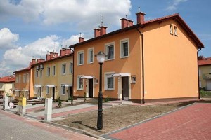 Katowice - ul. Panewnicka - osiedle domów jednorodzinnych w zabudowie szeregowej lub bliźniaczej