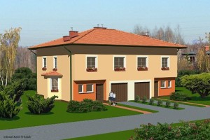 Katowice - ul.Dziewanny - osiedle domków jednorodzinnych