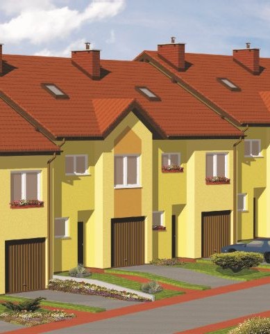 Katowice - ul.Rzeczna - osiedle domków jednorodzinnych