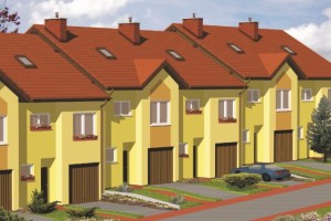 Katowice - ul.Rzeczna - osiedle domków jednorodzinnych