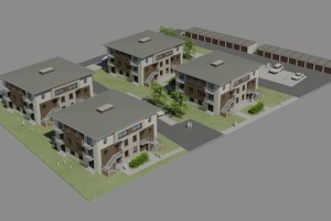 Katowice,ul.Leszczynowa - osiedle mieszkaniowe