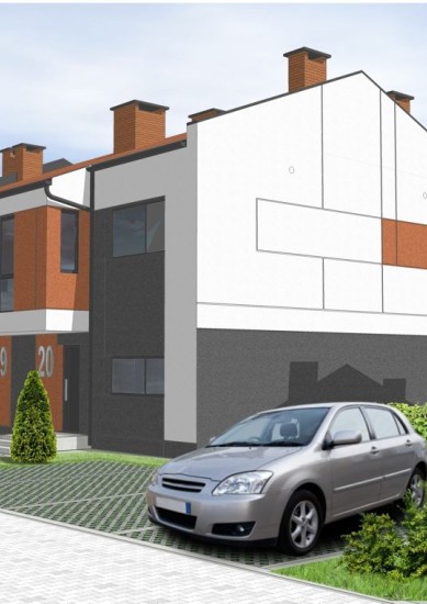 Katowice, ul. Kornasa - domy jednorodzinne